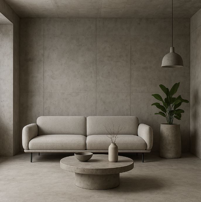 牆地一體的極簡美學：混擬土在居家裝潢的應用